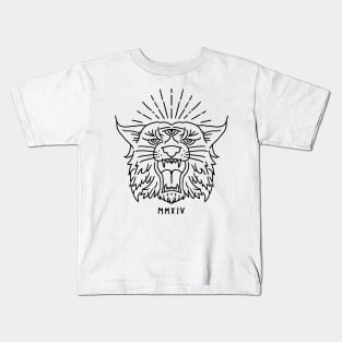 geometrical lynx Kids T-Shirt